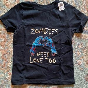 Zombies Need Love Too toddler t-shirt